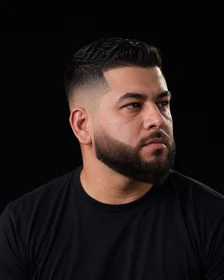 Illustrative haircut and beard style reference