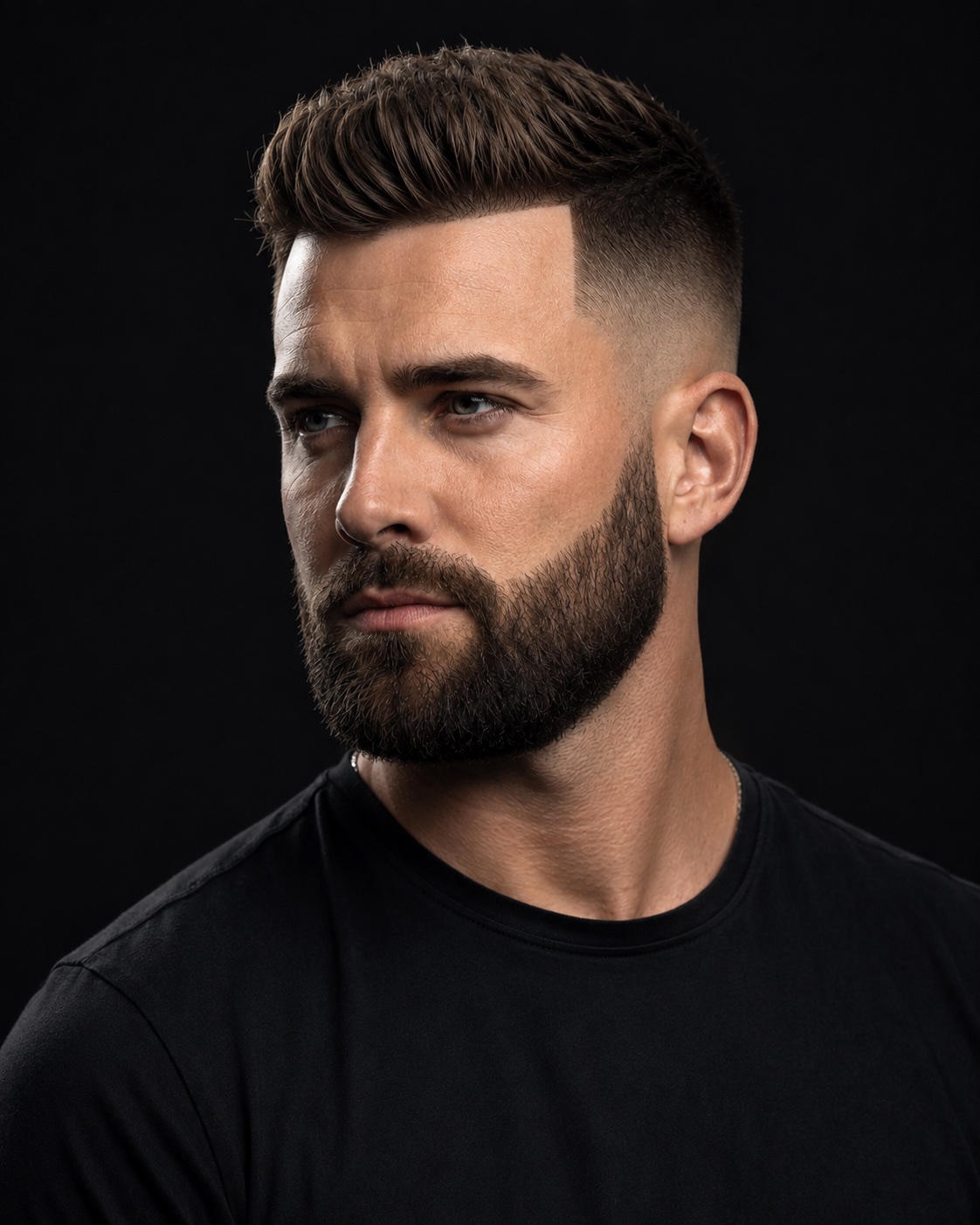 Illustrative sharp lineup haircut style reference