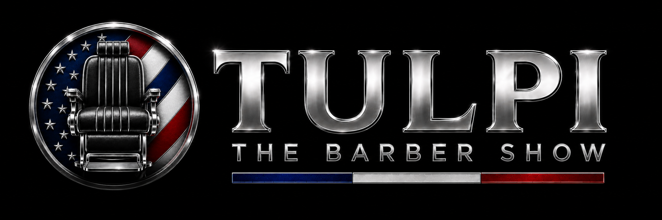 Logo horizontal oficial de Tulpi The Barber Show